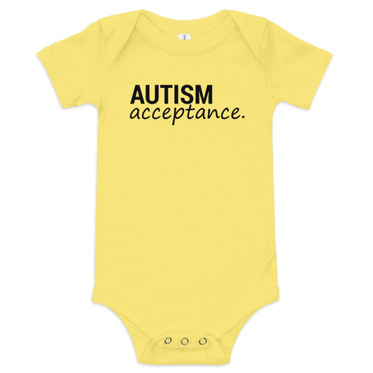 Autism Acceptance Onesie (Yellow)