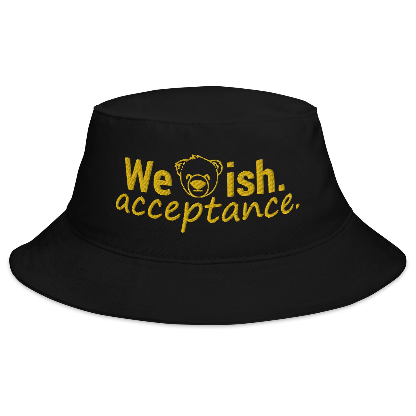 WeBearish Acceptance Bucket Hat (Black & Yellow)