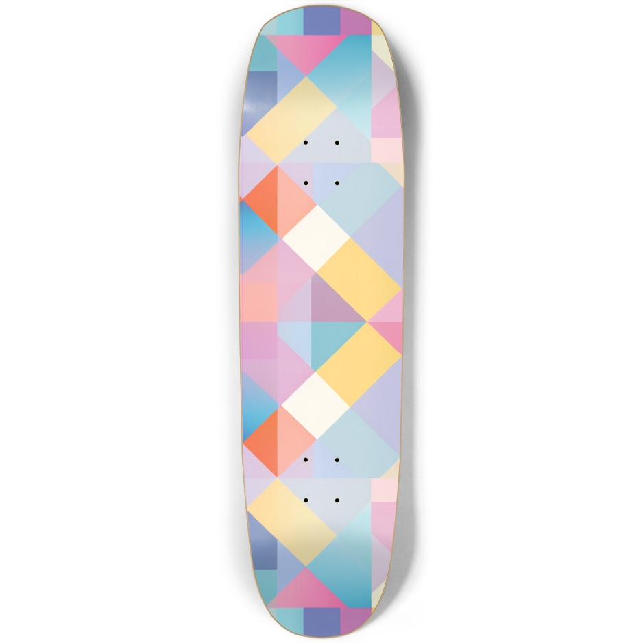 Pastel Checker Skateboard