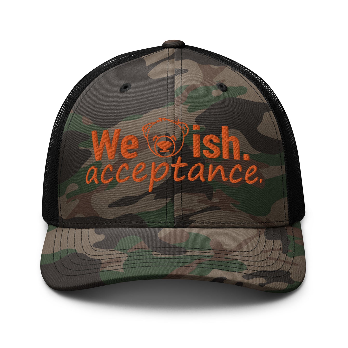 WeBearish Acceptance Camouflage Trucker Hat