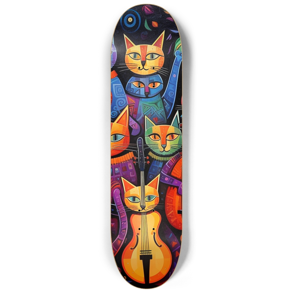Music Cats Skateboard