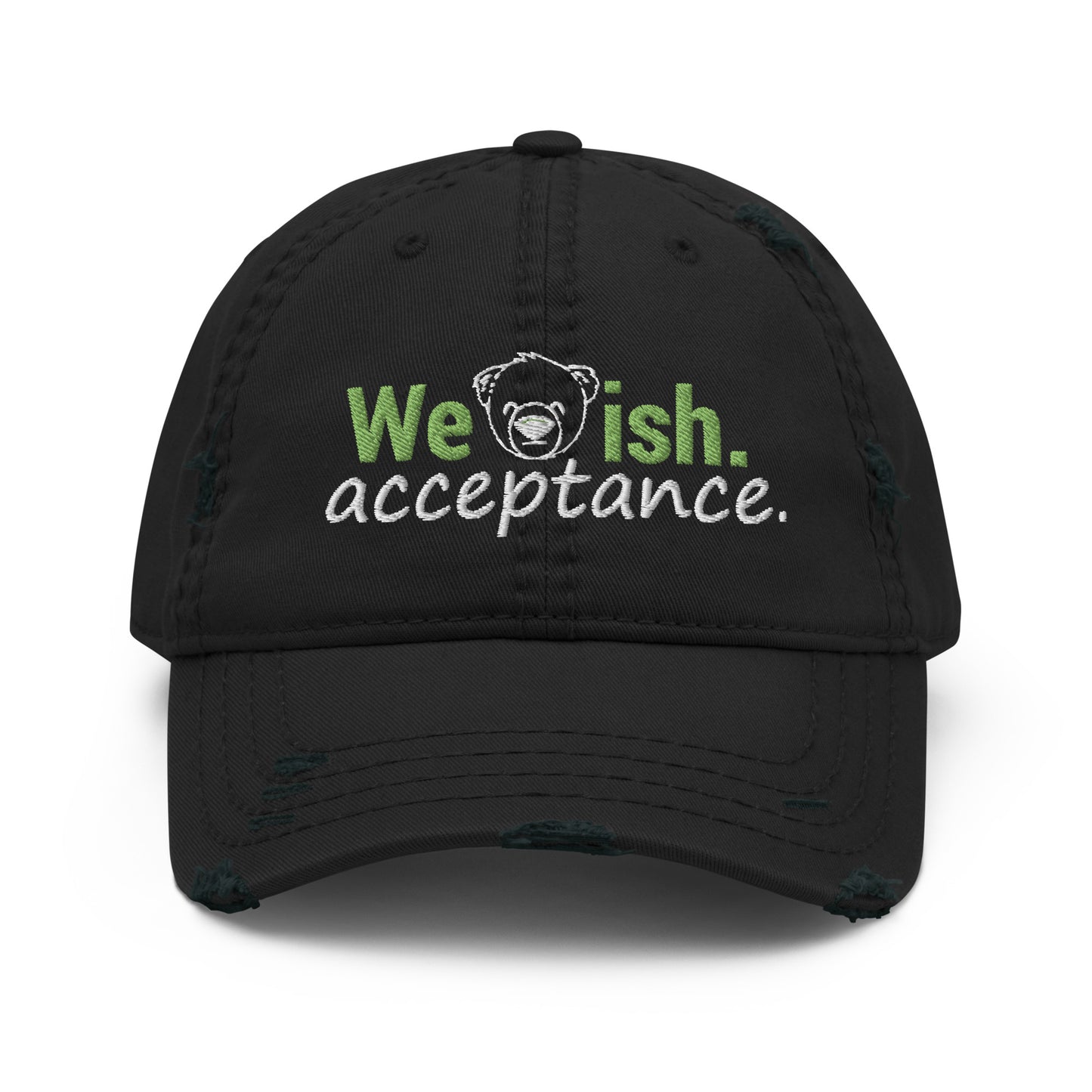 WeBearish Acceptance Distressed Dad Hat