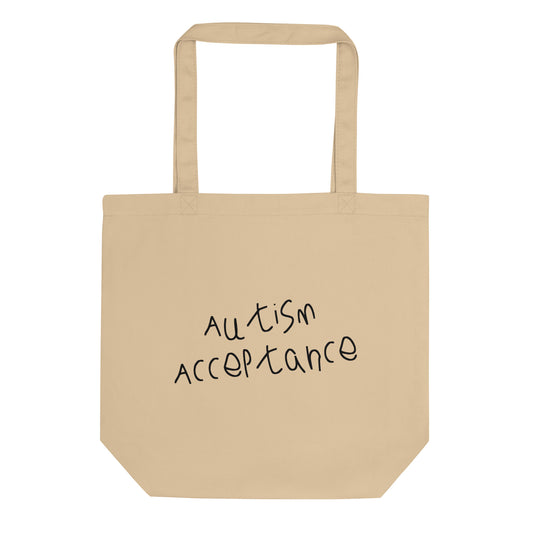 Autism Acceptance Tote Bag (Oyster)