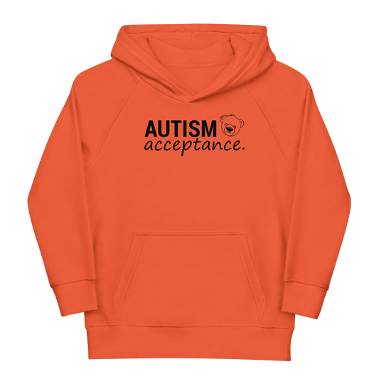 Autism Acceptance Logo Hoodie Kids (Orange)
