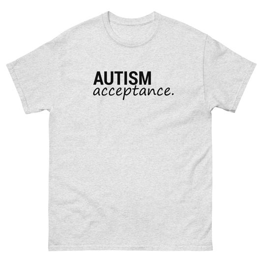 Autism Acceptance Classic Tee (Grey/Black)