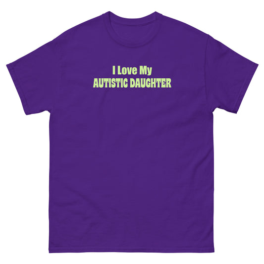 I Love My Autistic Daughter Tee (Purple)