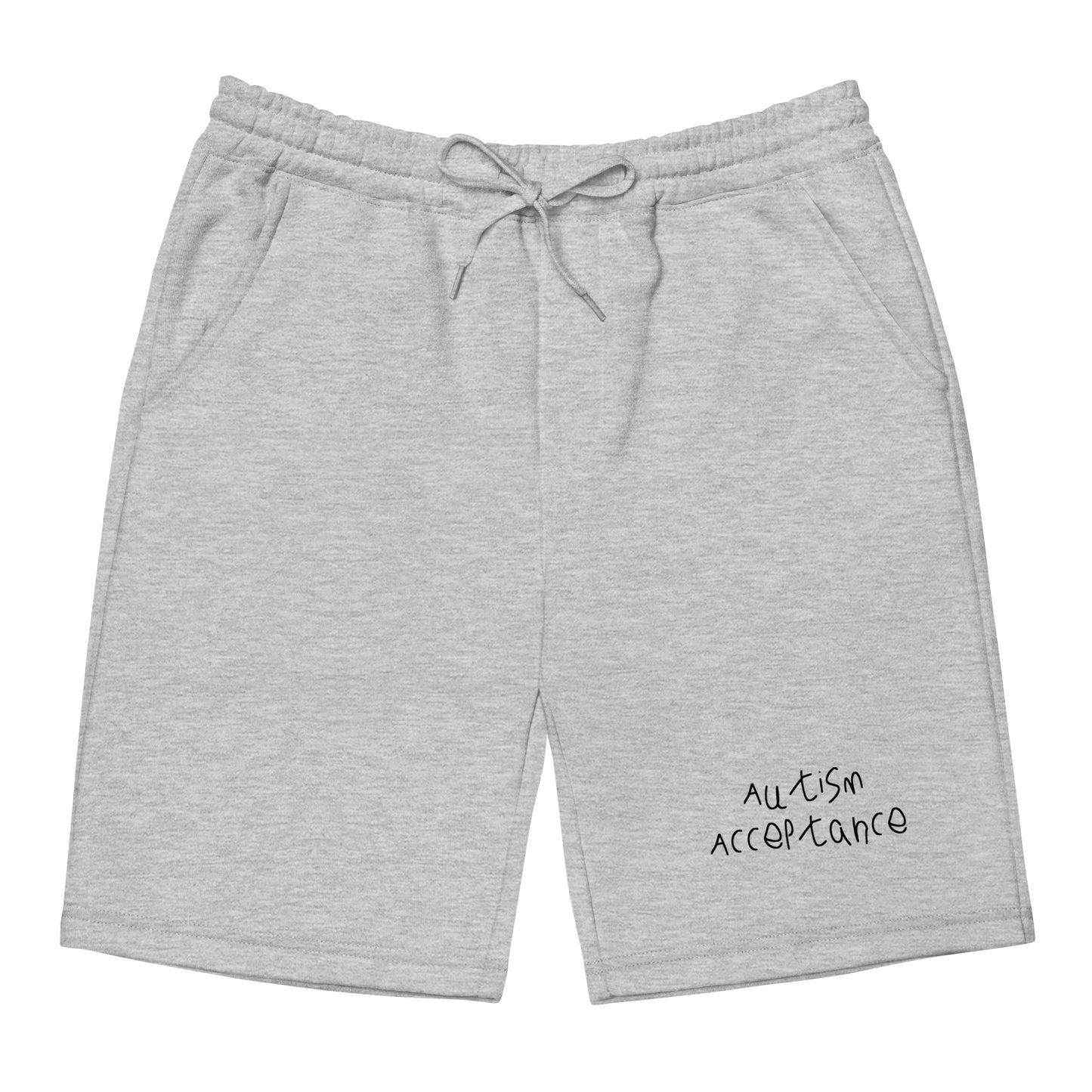 Autism Acceptance Fleece Shorts (Grey)