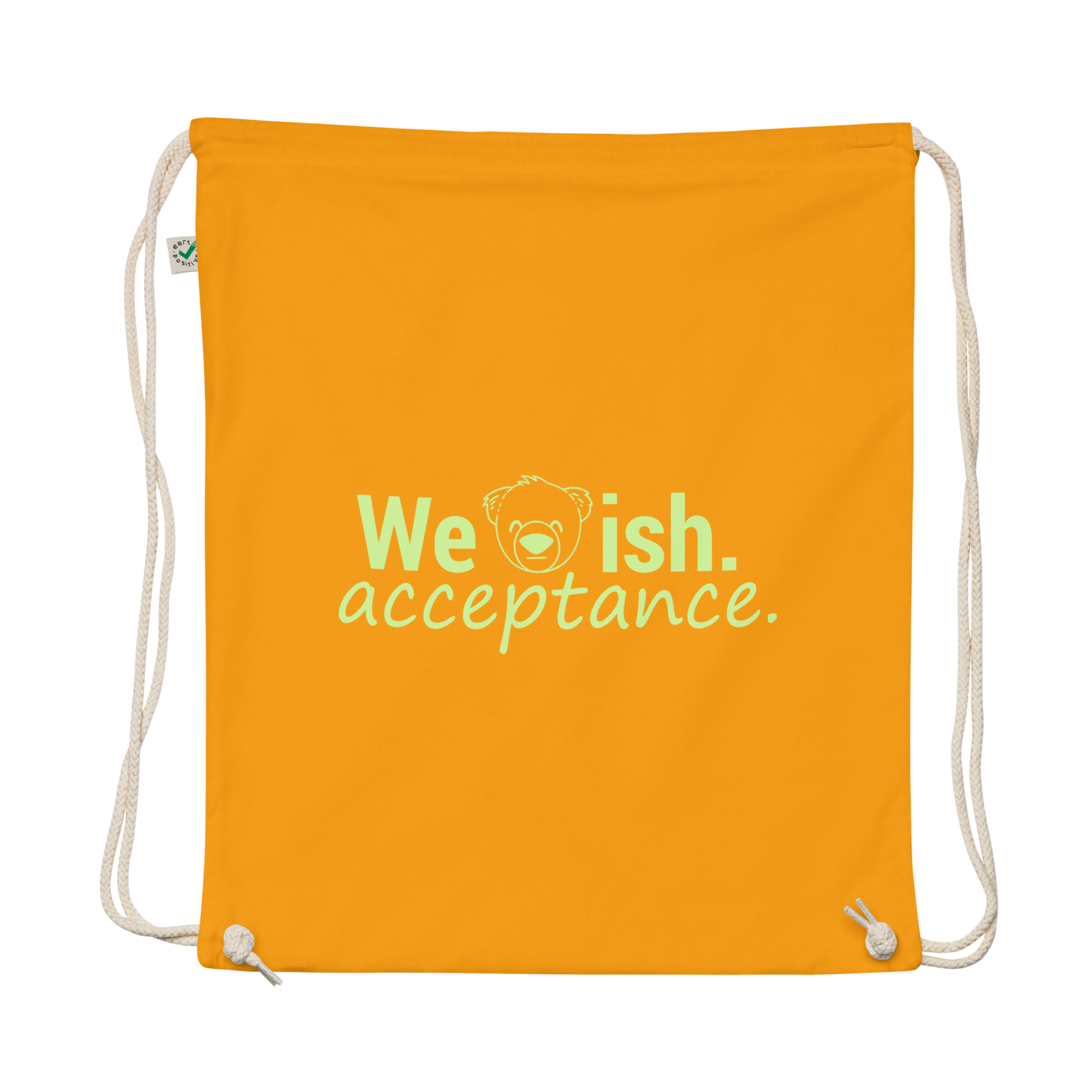 WeBearish Acceptance Drawstring Bag (Gold)