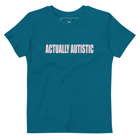 Actually Autistic Kids Shirt (Ocean Blue)