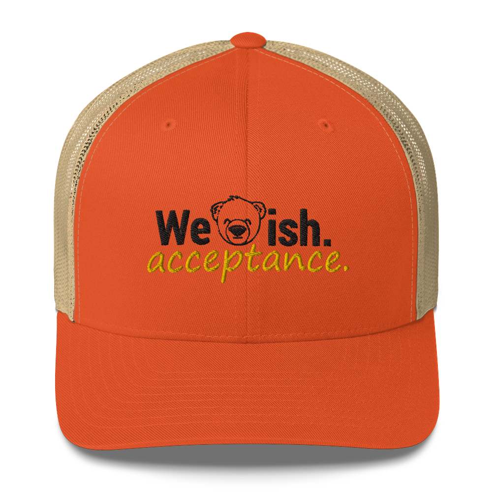 WeBearish Acceptance Trucker (Orange/Khaki)