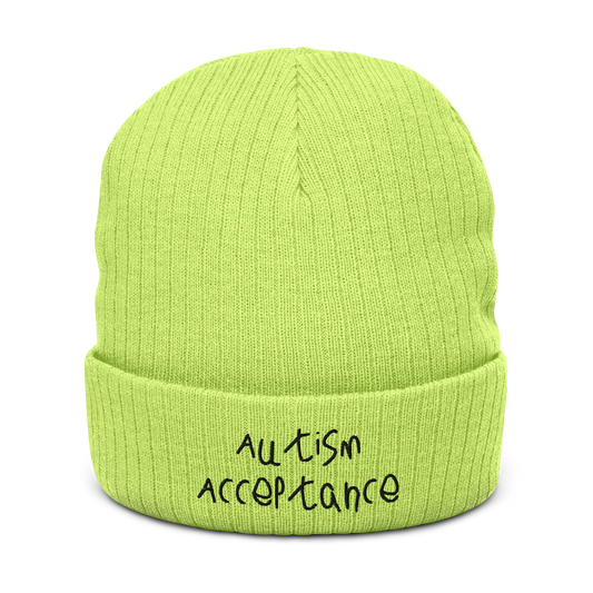 Autism Acceptance Beanie (WeBearish Green)