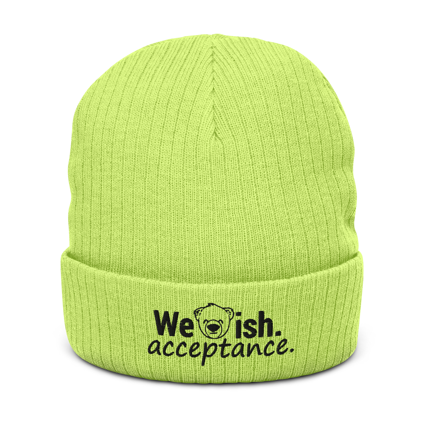 WeBearish Acceptance Beanie (Acid Green)