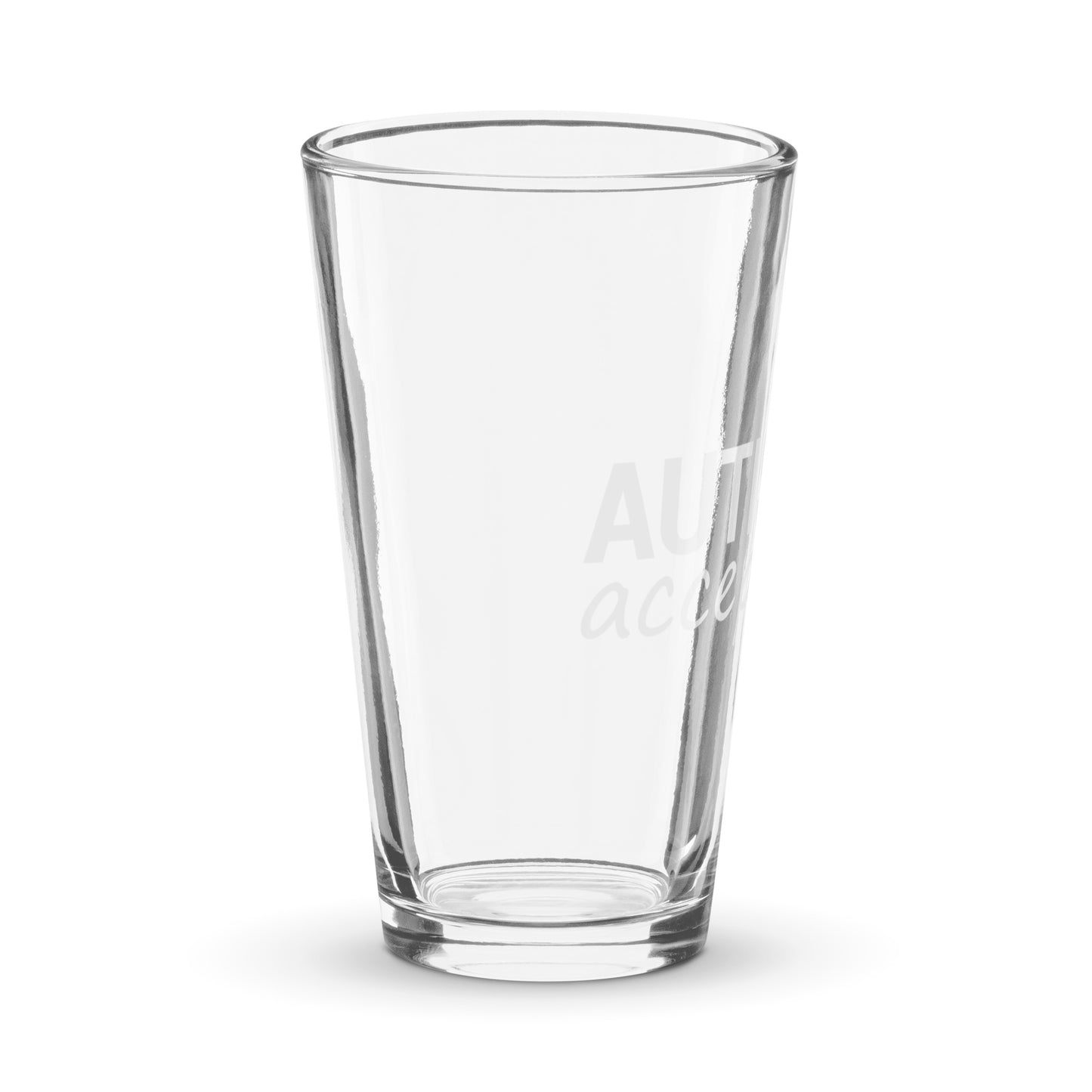 Autism Acceptance Glass Pint