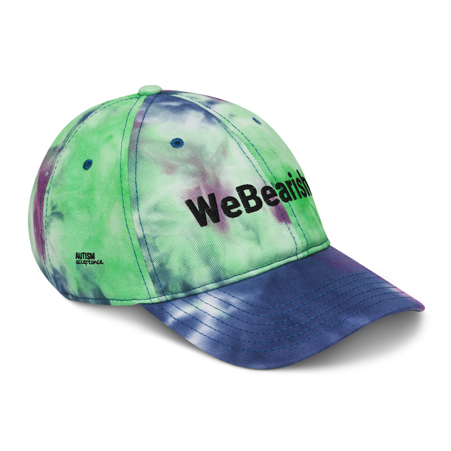 WeBearish Autism Acceptance Tie Dye Hat