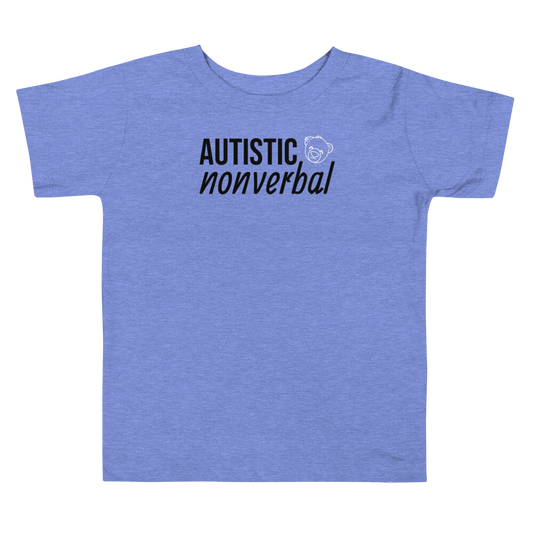 Autistic Nonverbal Toddler Tee (Columbia Blue)