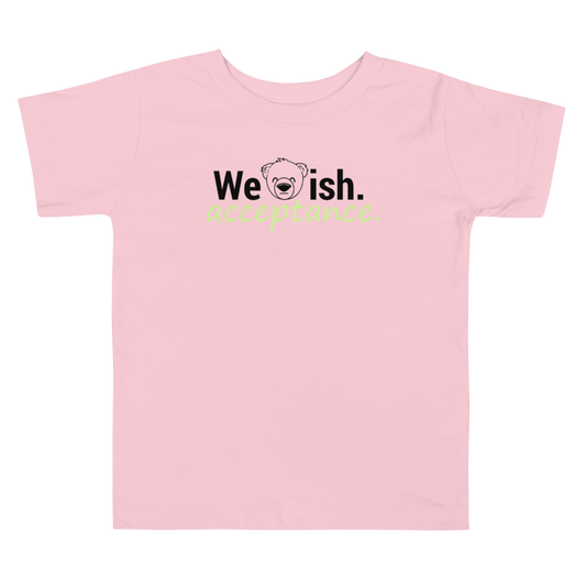 WeBearish Acceptance Toddler T-Shirt (Pink)