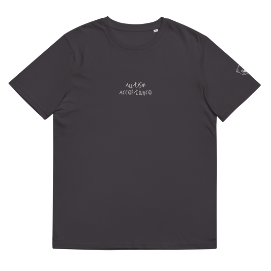 Autism Acceptance Embroidered Shirt (Anthracite)