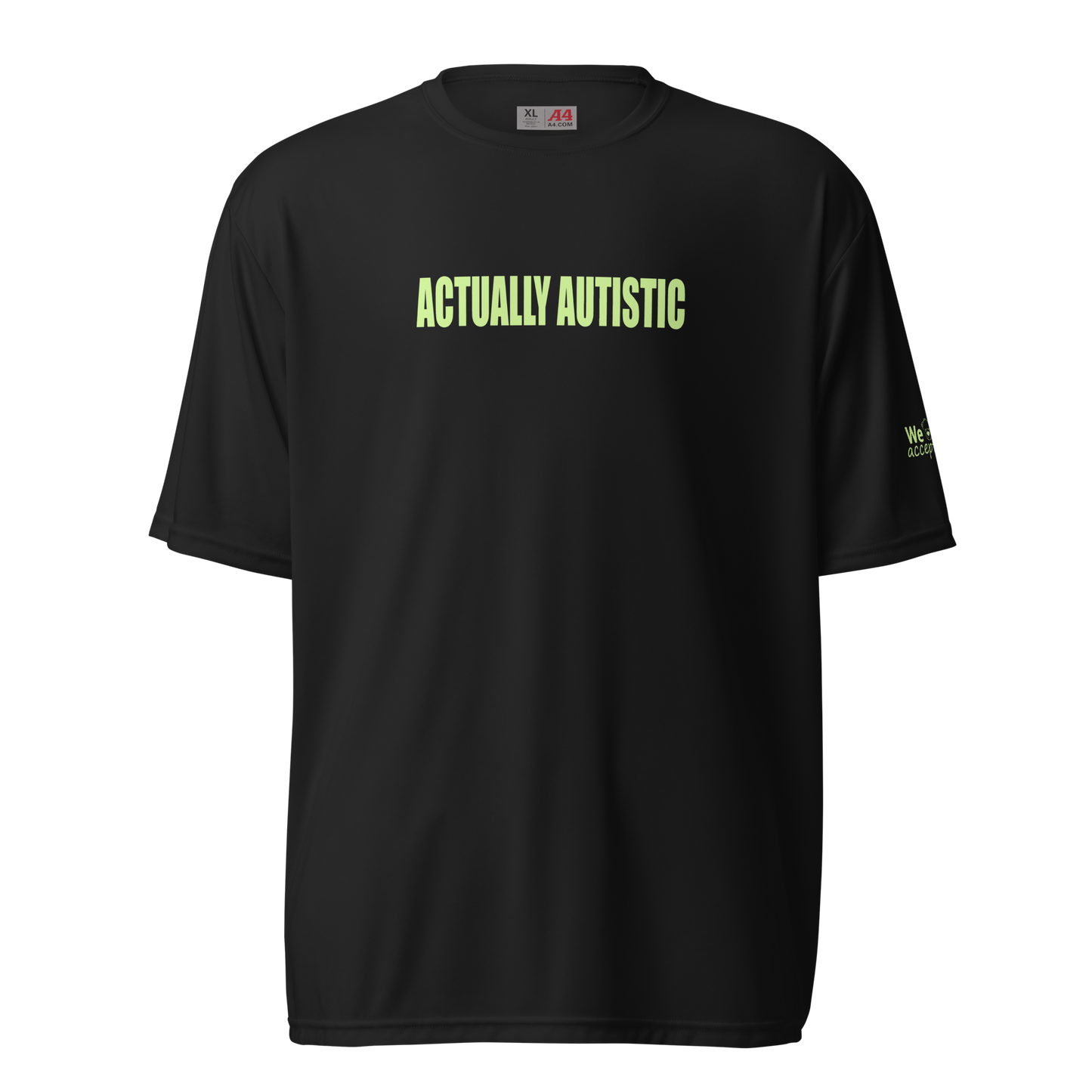 Actually Autistic Crew Neck T-shirt (Black)