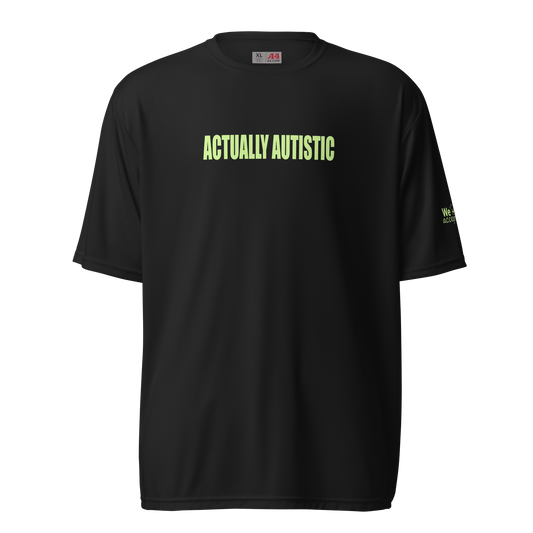 Actually Autistic Crew Neck T-shirt (Black)