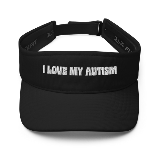 I Love My Autism Visor (Black)