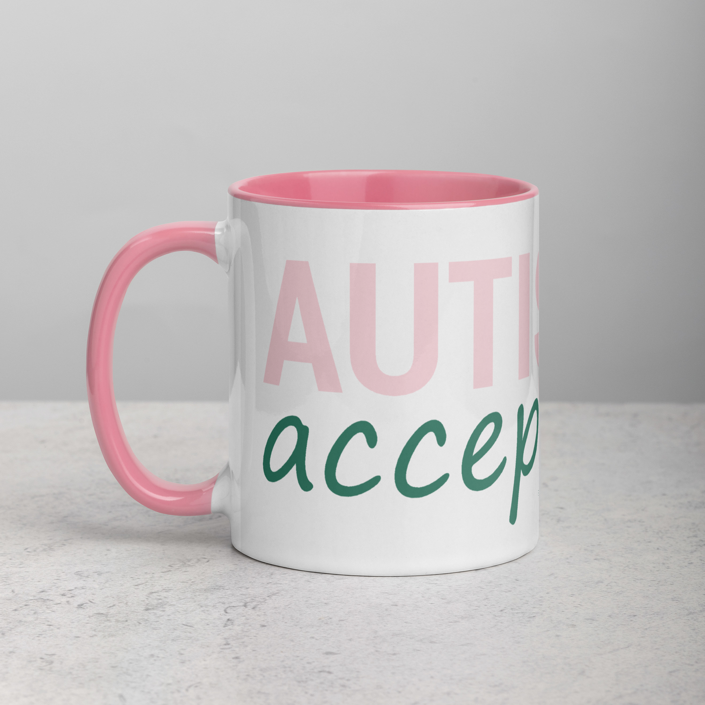 Autism Acceptance Mug (Pink)
