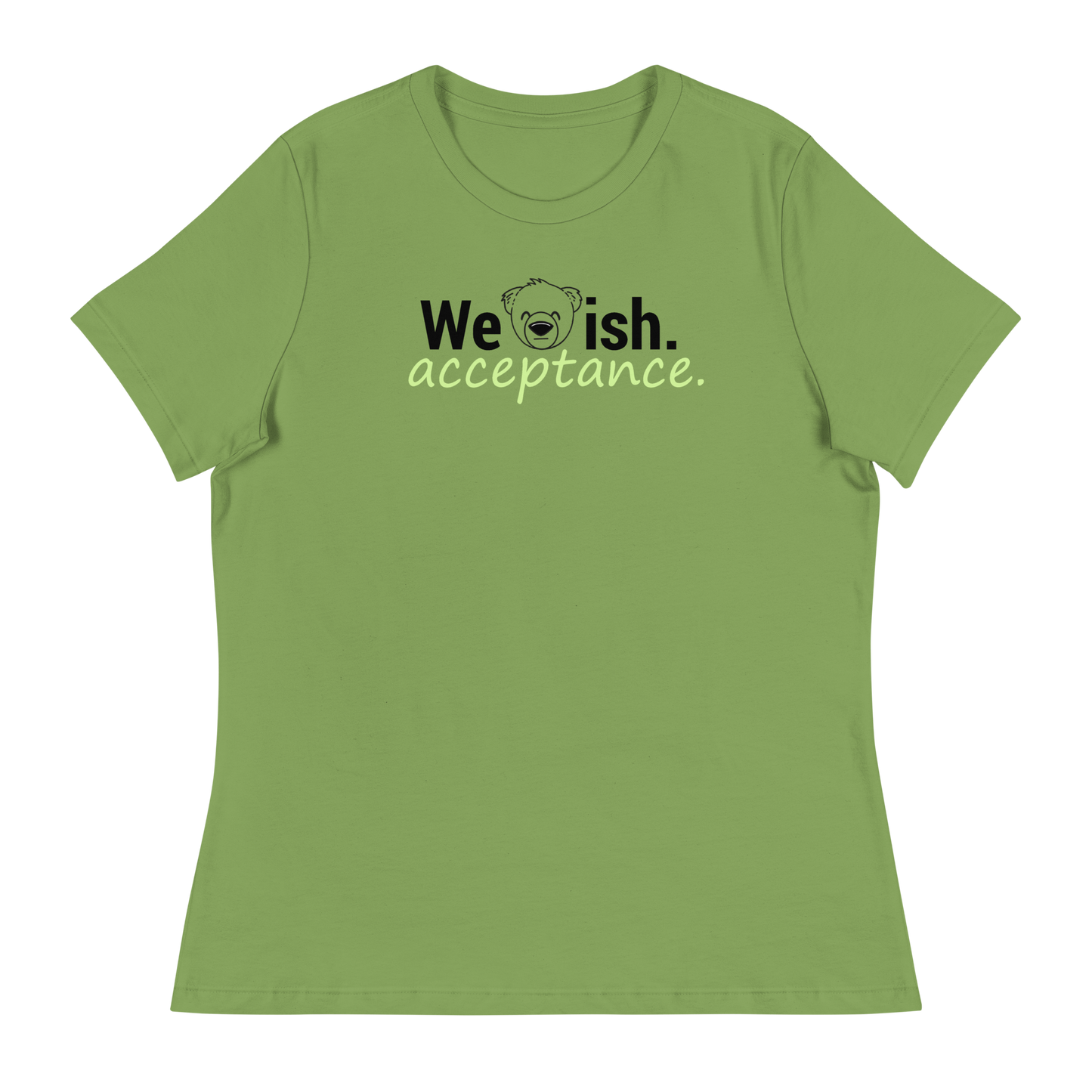 WeBearish Acceptance Women's Green Leaf T-Shirt