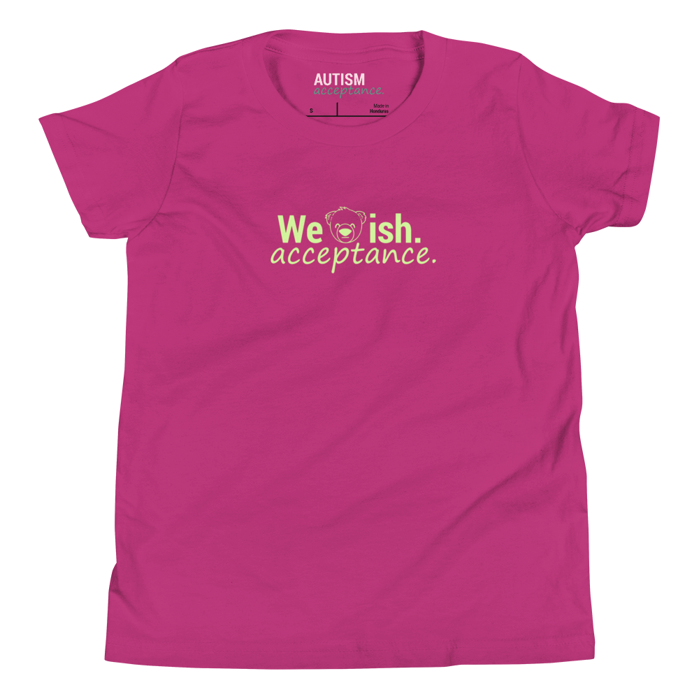 WeBearish Acceptance Kids Shirt (Berry)