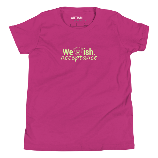 WeBearish Acceptance Kids Shirt (Berry)