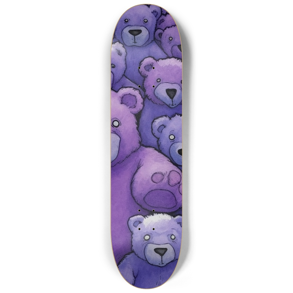 WeBearish Purple Skateboard