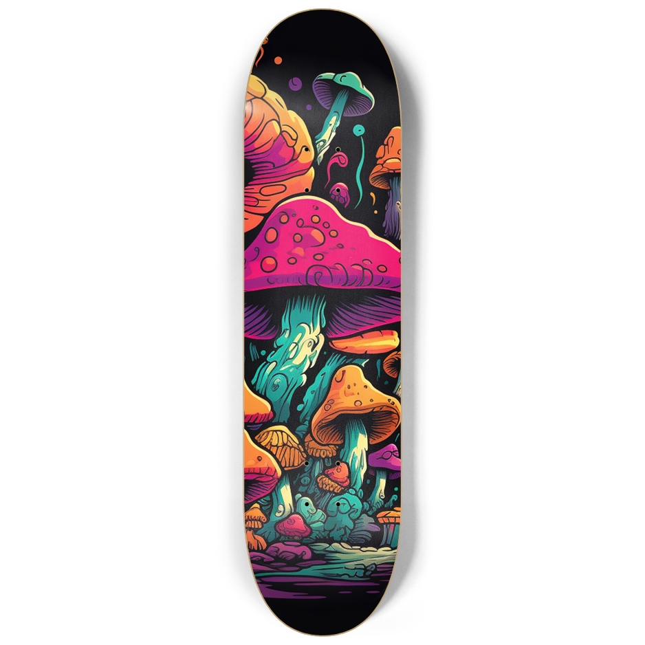Trippy Mushroom Skateboard