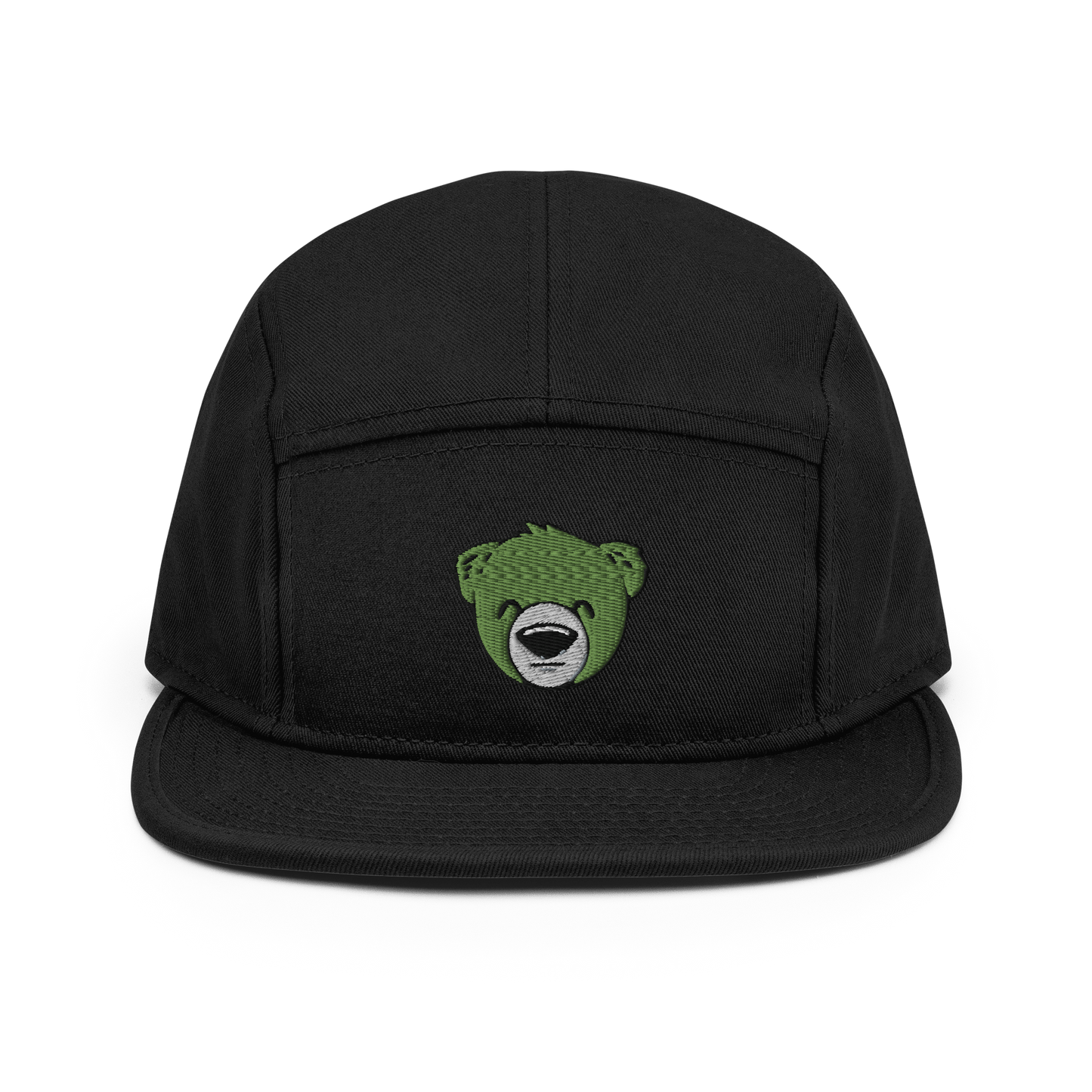 WeBearish Embroidered Camper Cap (Black/Green)