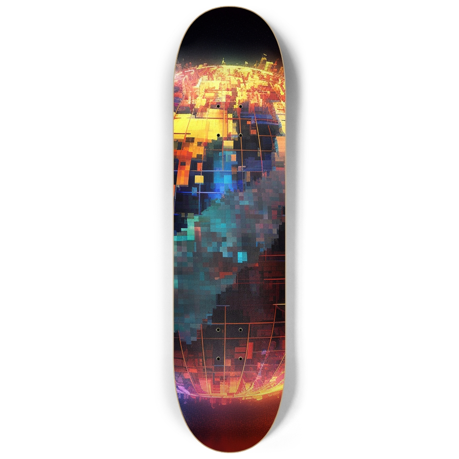 The Digital World Skateboard