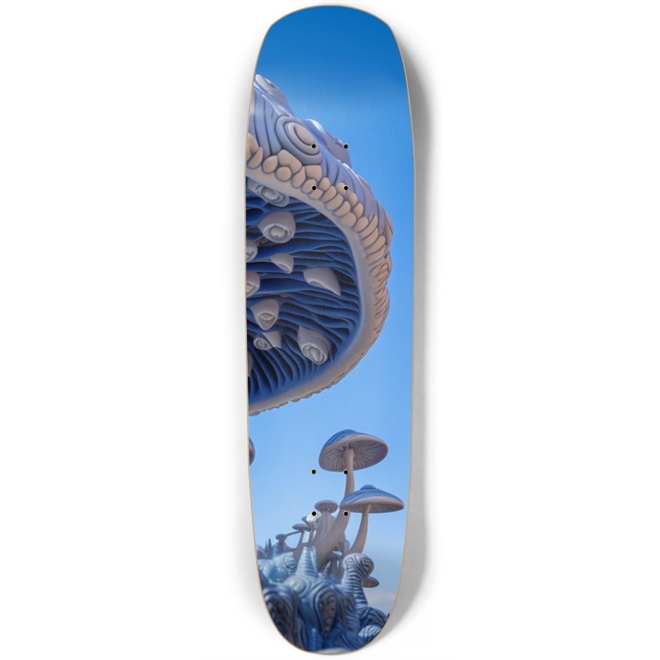 Blue Mushroom Skateboard