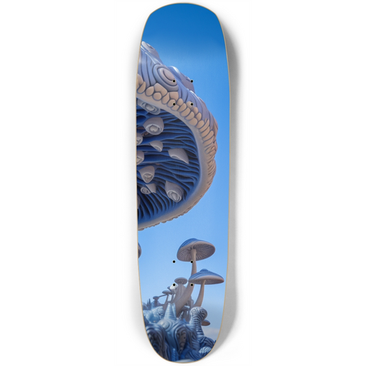 Blue Mushroom Skateboard