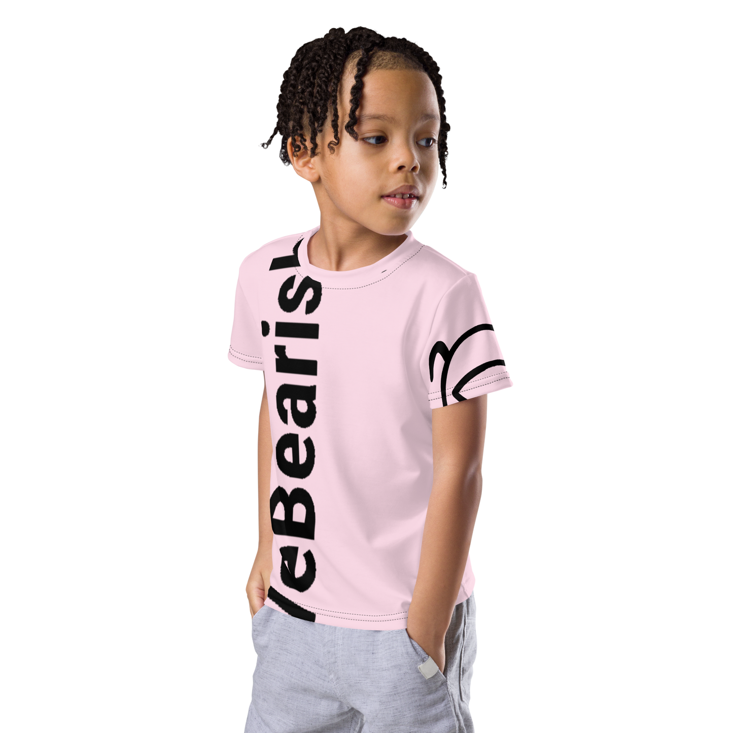 WeBearish Kid's T-shirt (Pink/Black)