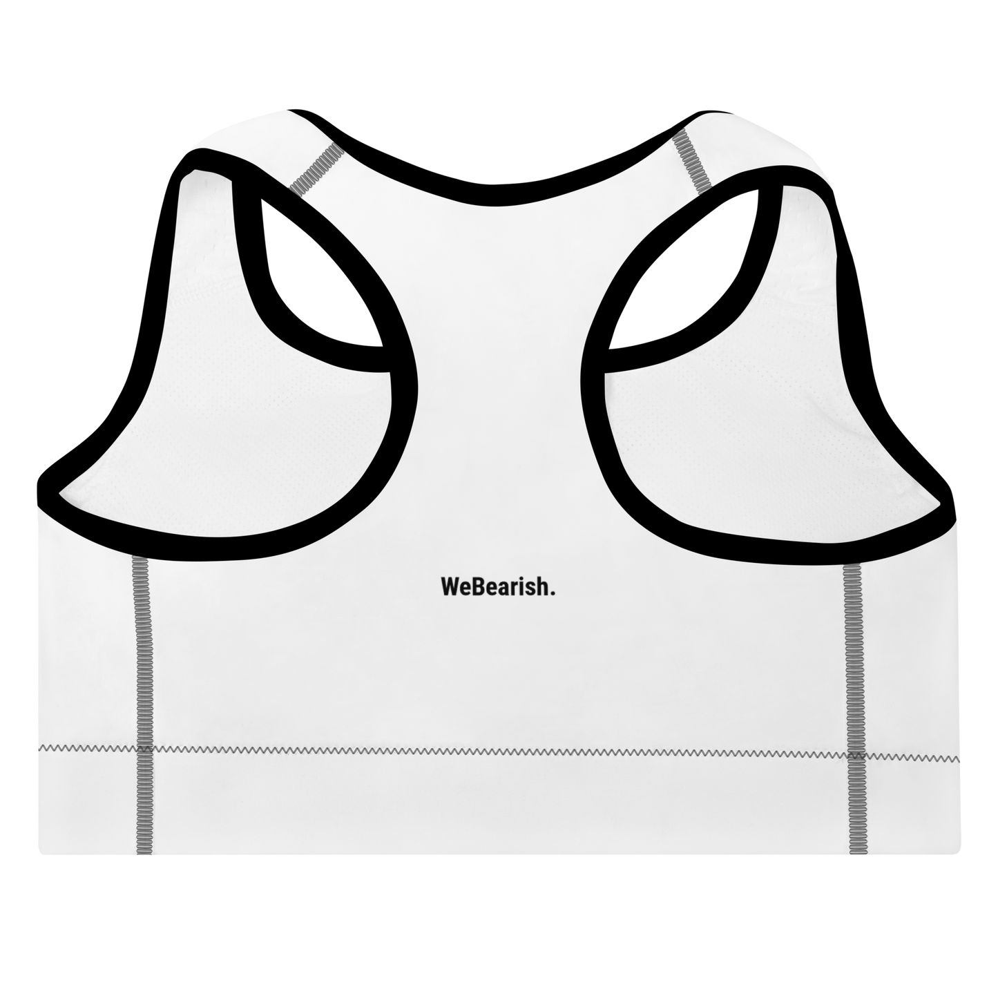 WeBearish Acceptance - Sports Bra (White/Black)