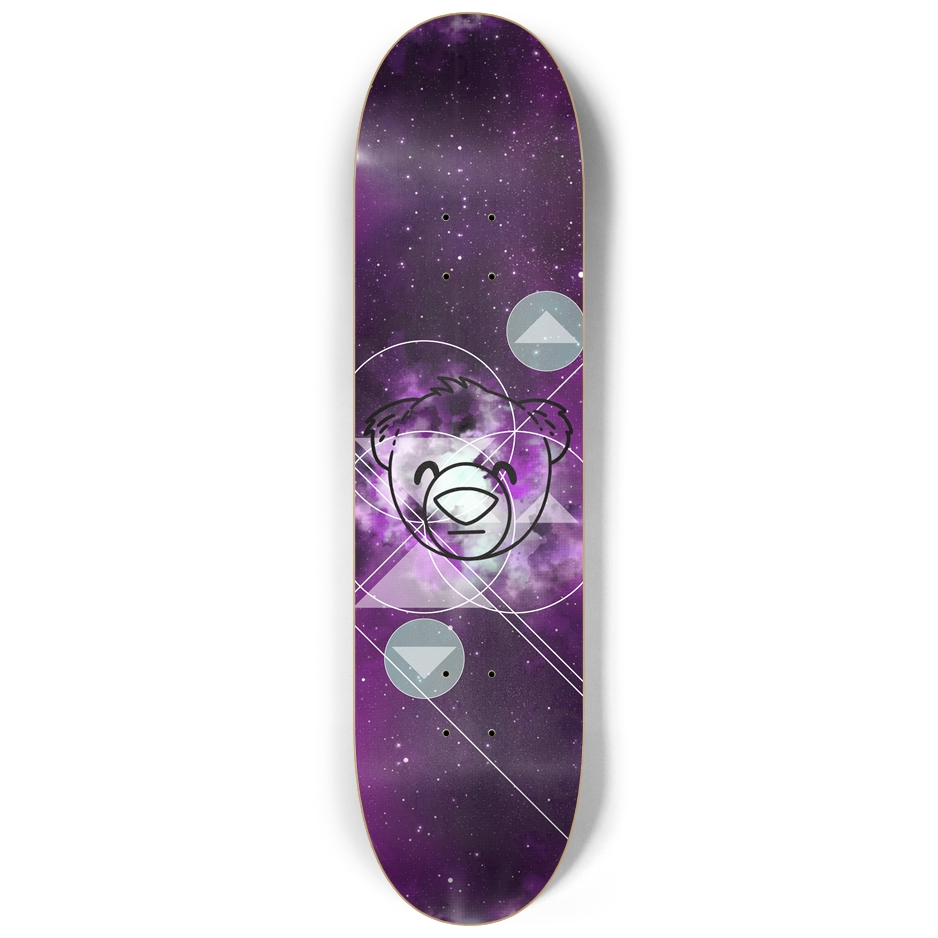 WeBearish Purple Space 8.25" Skateboard Deck