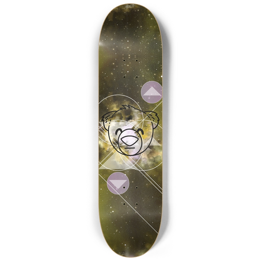 WeBearish Yellow Space 8.25" Skateboard Deck