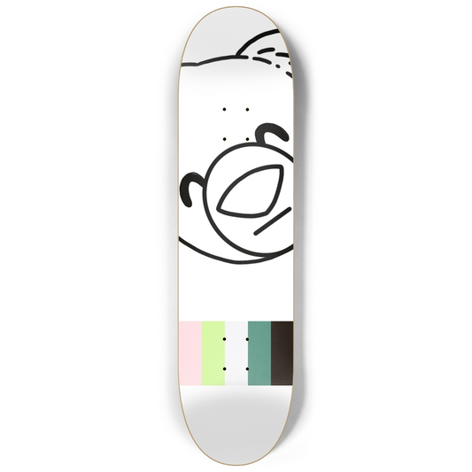 WeBearish White Skateboard