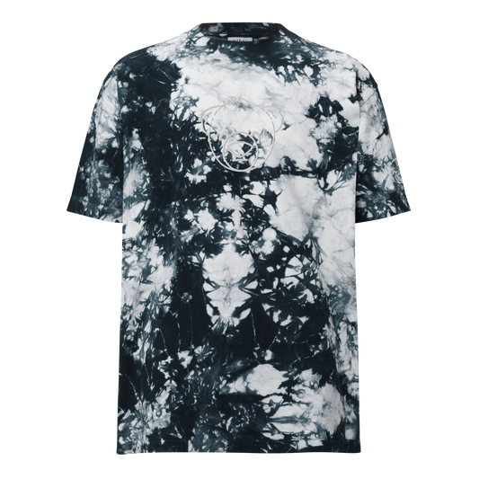 WeBearish Unisex Oversized Tie-Dye Embroidered T-Shirt