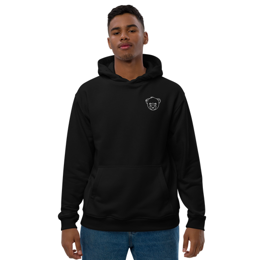 WeBearish Acceptance - Small Logo Hoodie (Black/White)