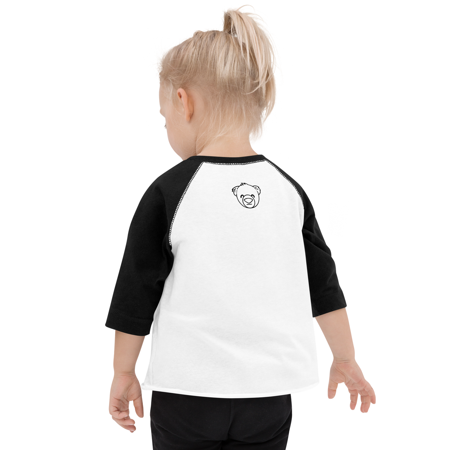 Autism Acceptance Kid's Baseball T-shirt (white/black)