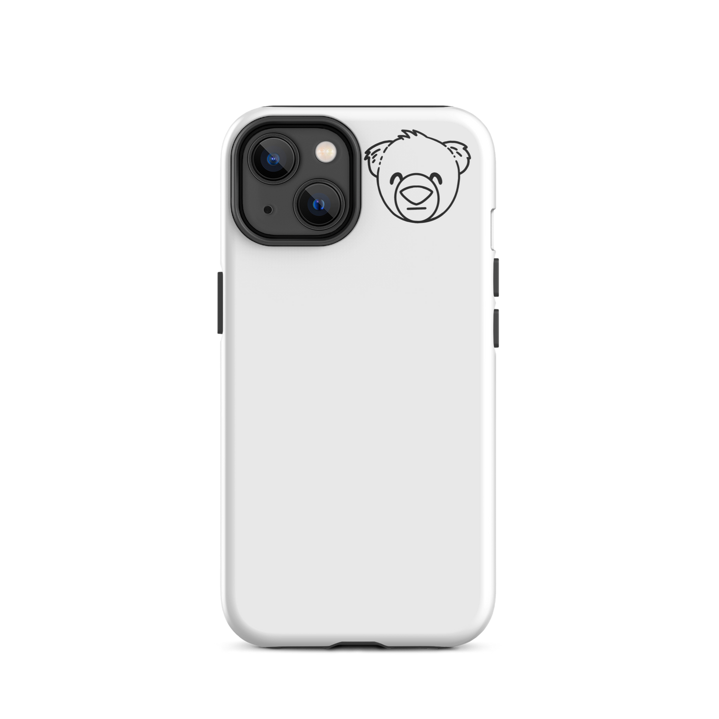 WeBearish iPhone Case (White/Black)