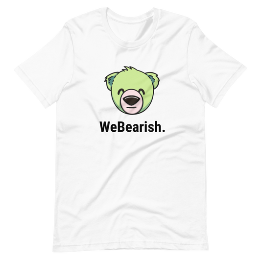 WeBearish Logo Unisex T-shirt (White/Green)