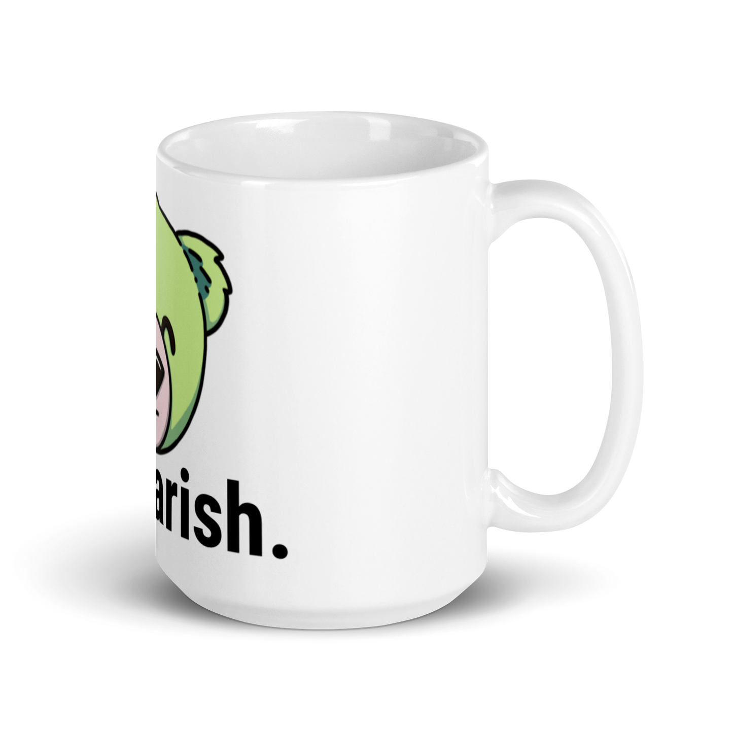 WeBearish Logo Coffee Mug (White/Green)