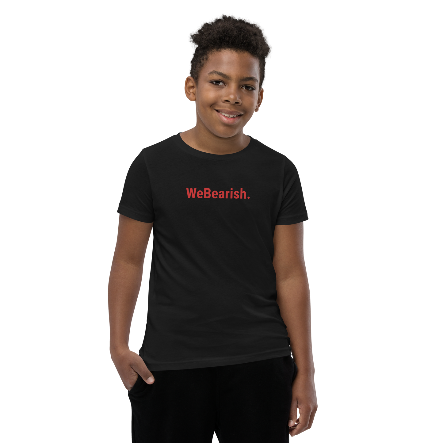 WeBearish Kid's T-Shirt (Black/Red)